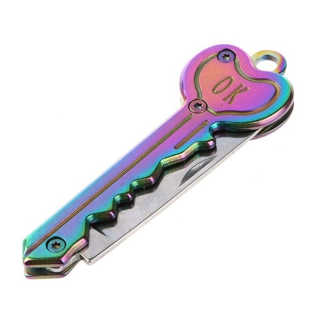 Mini Key Knife Tactical Camp Outdoor Keyring Ring Keychain Fold Self Defense Security Multi Tool Mini Key Knife Tactical Camp Outdoor Keyring Ring Keychain Fold Self Defense Security Multi Tool